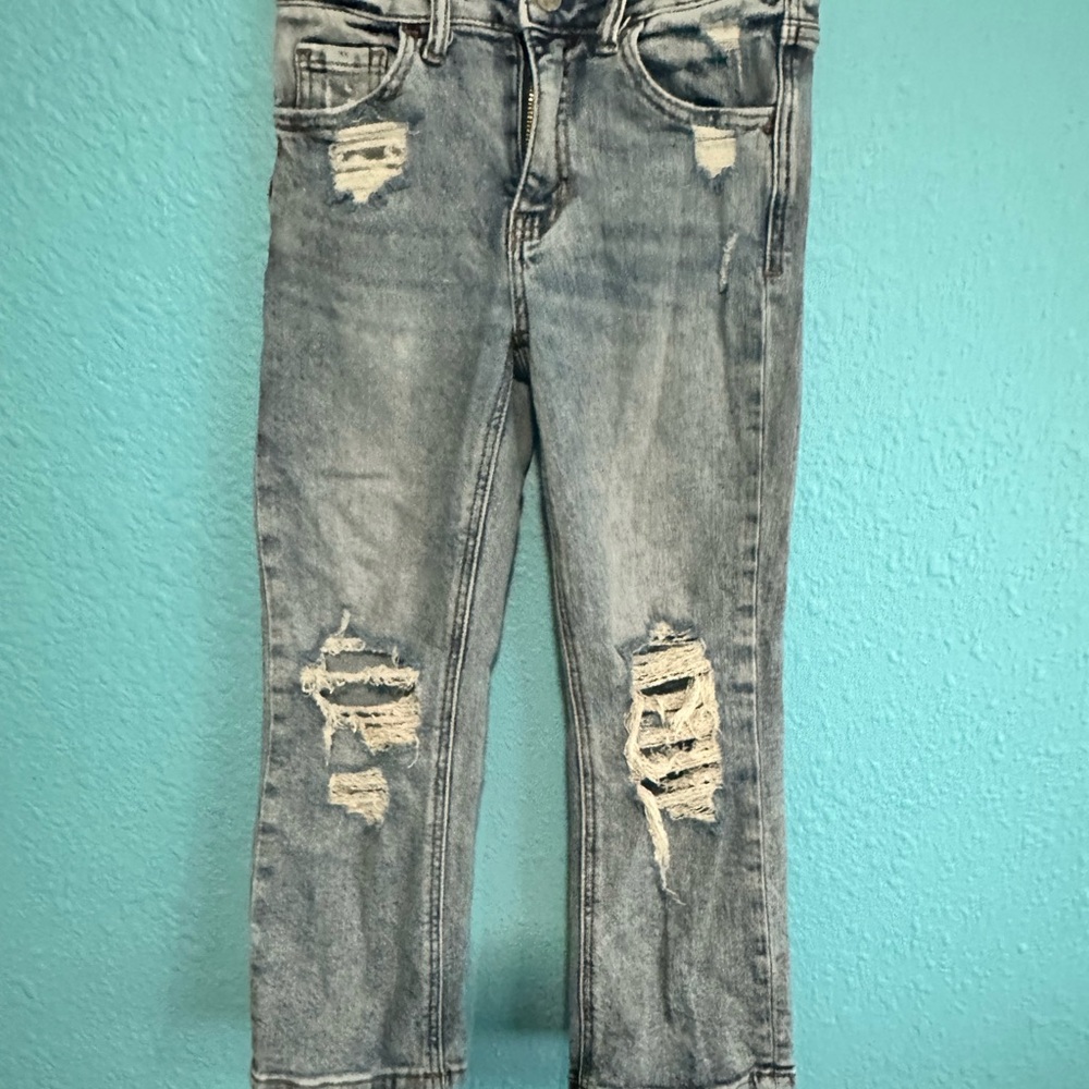 Willow seed youth girls distressed jeans